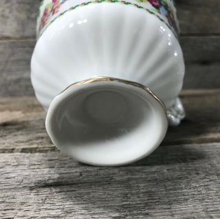 Antique/ Vintage Porcelain Teacup,  Floral Petite Point Cross Stitch Pattern 5