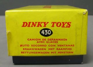 Dinky 430 Vintage Breakdown Lorry w/Windows - Commer Chassis EX/Box 7