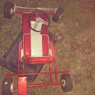 Vintage antique 1963 Fox racing Go Kart /McCulloch go cart 12