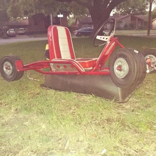 Vintage Antique 1963 Fox Racing Go Kart /mcculloch Go Cart