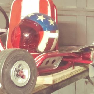 Vintage antique 1963 Fox racing Go Kart /McCulloch go cart 2