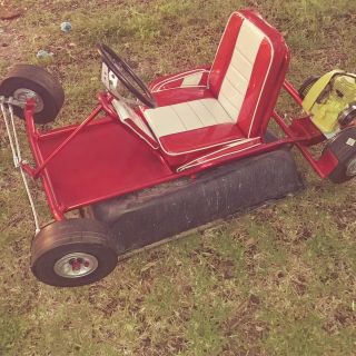 Vintage antique 1963 Fox racing Go Kart /McCulloch go cart 4