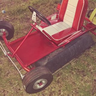 Vintage antique 1963 Fox racing Go Kart /McCulloch go cart 5