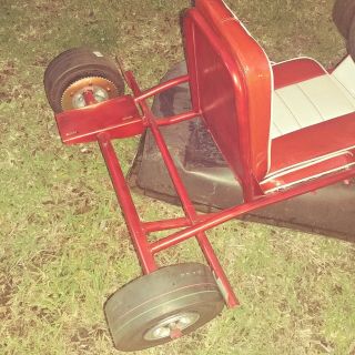 Vintage antique 1963 Fox racing Go Kart /McCulloch go cart 9