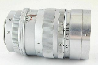 [Rare ] Leica SUMMAREX 8.  5cm 85mm f/1.  5 MF Lens for L39 Screw w/Hood JAPAN 5507 8