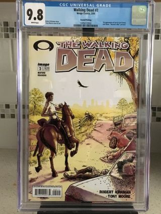 The Walking Dead 2 Cgc 9.  8 Rare Second Print.  1st Lori And Carl.  1st Glenn.