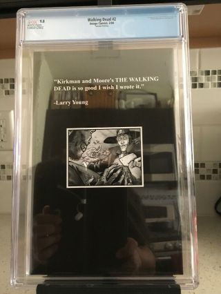 The Walking Dead 2 CGC 9.  8 Rare Second Print.  1st Lori And Carl.  1st Glenn. 2