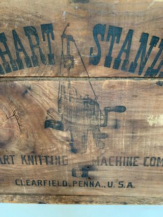 VTG GEARHART STANDARD KNITTING MACHINE CO CLEARFIELD PENNA.  U.  S.  A.  - “WOOD BOX” 5