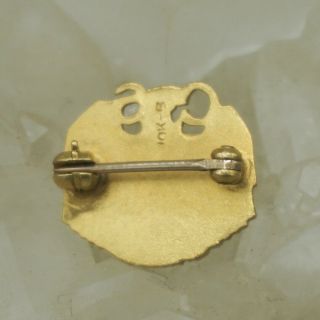 VTG 1930’s Girl Scouts Mini Golden Eaglet ½” x ½” 10K Gold Pin Scarce 255 3