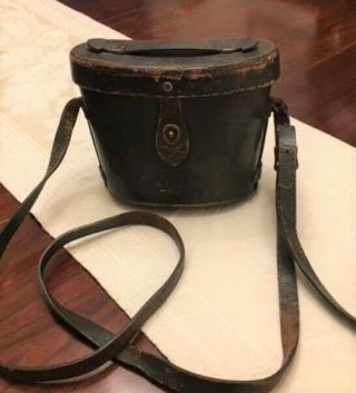 World War Ii Us Army M - 3 Binoculars With M17 Carrying Case Dated 1942