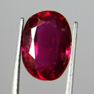 6.  45ct Natural Pigeon Blood Red Ruby From Mozambique,  Rare Transparent Gem. 4