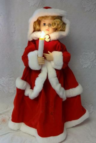 Vintage Telco Motion - Ette Lighted Animated Christmas Victorian Lady W Cameo Doll
