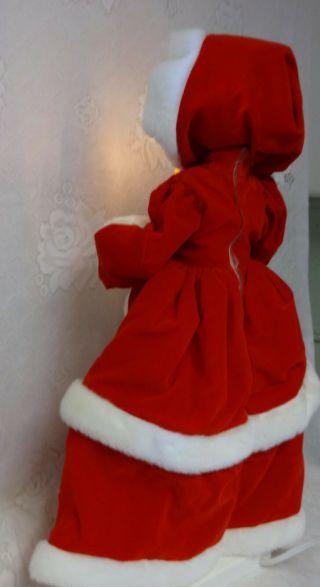 Vintage Telco Motion - Ette Lighted Animated Christmas Victorian Lady w Cameo Doll 2