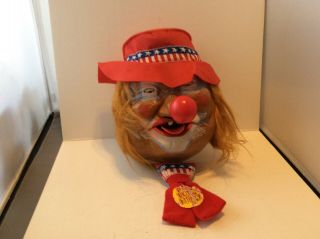 Vintage Bibi Products Co Clown Head By Peter Figuren