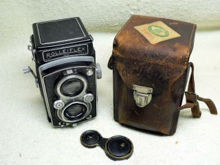 Vintage Pre - War Rolleiflex Automat Model 2 1938.  6x6 Twin Lens Reflex Tlr Camera