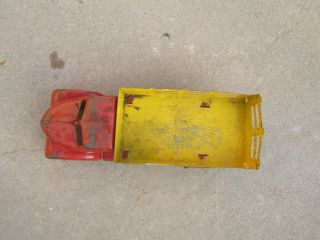 Antique Vintage Metal Tin 1940’s (?) Toy Farm Truck 3