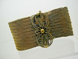 Antique Copper Hand Made Ethnic Wide Bracelet