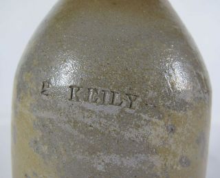 Antique C 1850 Pre Prohibition Stoneware Beer Bottle Baltimore R Keily Yqz