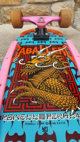 Powell Peralta Steve Caballero XT 1987 Vintage Dragon & Bats Skateboard 5