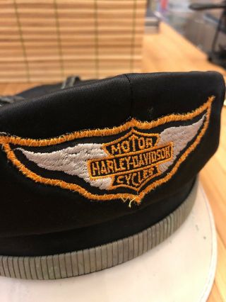 Vintage Harley Davidson Captain Hat 6 1/2 Knuckle/Panhead 1940 - 50’s 11