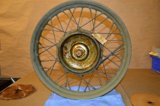 ANTIQUE MOTORCYCLE HARLEY FLATHEAD NOS WLA WL RL WLD DL WR FRONT WHEEL ASSEMBLY 7