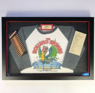 Authentic Vintage 1981 The Rolling Stones U.  S.  Tour T - Shirt Raglan W/ Ticket