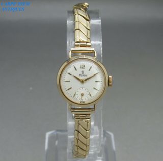 Vintage Luxury Ladys Solid 9ct 375 Gold Rolex Tudor 17 Jewel Wristwatch 20g 1961