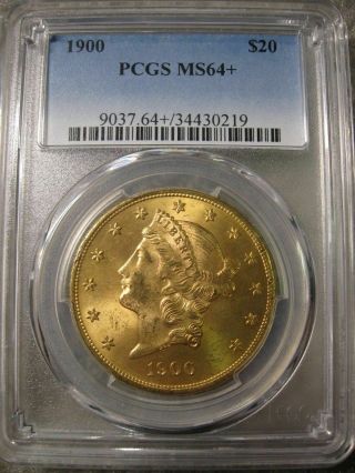 1900 Us Gold $20 Liberty Head Double Eagle - Pcgs Ms64,  Rare And Coin