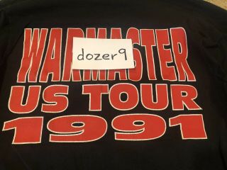 Bolt Thrower War Master Vintage 1991 Tour Long Sleeve Shirt Morbid Angel Carcass 9