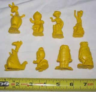 Diener Erasers complete set of Flintstones Fred Barney Pebbles Vintage yellow 2