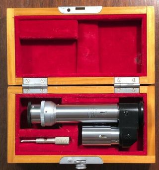 Vintage Gemology,  Gem Zeiss Jena Hand Spectroscope,  236874 W/ Scale & Case