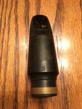 Vintage Brilhart Hard Rubber Alto Saxophone Mouthpiece Serial 43899 5