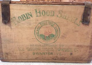Rare 1898 Robin Hood Powder Co.  Shotgun Shells Crate - 500 count,  12 guage 10