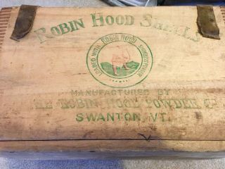 Rare 1898 Robin Hood Powder Co.  Shotgun Shells Crate - 500 count,  12 guage 12
