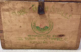 Rare 1898 Robin Hood Powder Co.  Shotgun Shells Crate - 500 count,  12 guage 8
