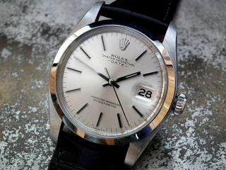 Stunning 1980 Rolex Oyster Perpetual Date Gents Vintage Watch 4