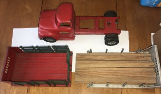 Vintage 1955 Tonka Interchangeable Ford Truck Stake Lumber Bed Builder Supply,