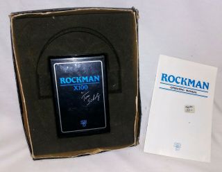 Rare Vintage 80s Sr&d Tom Scholz Rockman X100 Blue Face Headphone Amp