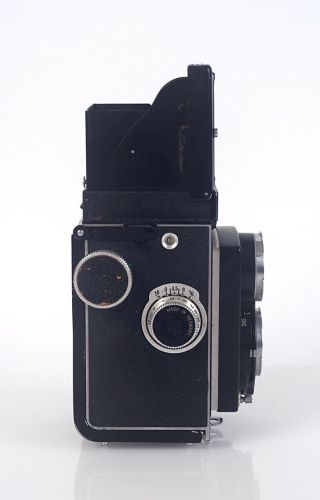 Vintage ROLLEICORD III 1950 ' s TLR Camera With Added 35MM Film Adapter Installed 4