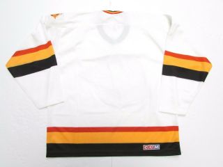 VANCOUVER CANUCKS 1990 20th ANNIVERSARY VINTAGE CCM HOCKEY JERSEY SIZE LARGE 2