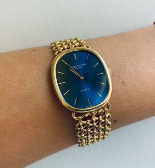 Patek Philippe Ellipse Mechanical 32x28mm 18k Gold Wrist Vintage Watch Unisex