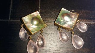 Magnificent OOAK STEPHEN DWECK EARRINGS WITH ADAM BEETLE STAMPED ON BACK 3