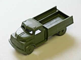 Vintage Marx? Plastic Toy Pickup Truck Army Green 5 " Long