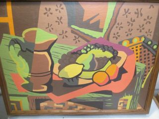 vintage Abstract Still Life the 1st Craft Master Paint By Number Painting,  Frame 2