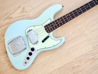 1962 Fender Jazz Bass Vintage Pre - Cbs Electric Bass Guitar Sonic Blue W/ Case