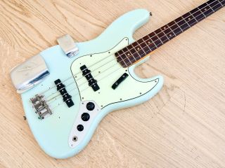 1962 Fender Jazz Bass Vintage Pre - CBS Electric Bass Guitar Sonic Blue w/ Case 6