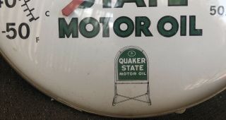 12  Use Quaker State Motor Oil Vintage Advertising Thermometer 4