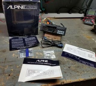 Vintage Alpine 7272 Cassette Head Unit Old School Car Audio -