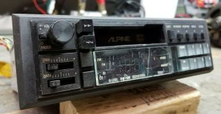 Vintage Alpine 7272 Cassette head unit Old school car audio - 4