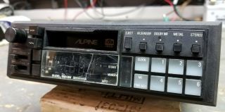 Vintage Alpine 7272 Cassette head unit Old school car audio - 5